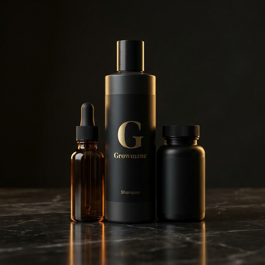 The Daily Routine bundle — shampoo, conditioner, and serum